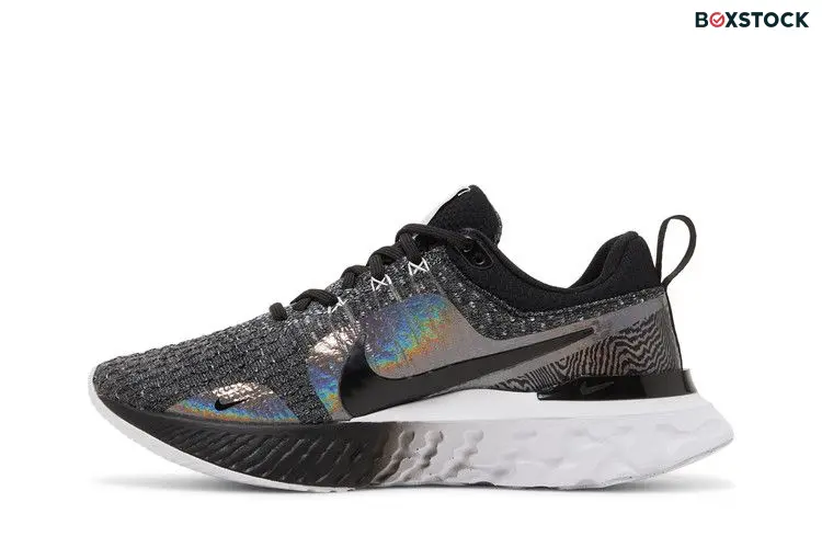 Nike Wmns React Infinity Run Flyknit 3 Premium 'Black Zebra Iridescent'