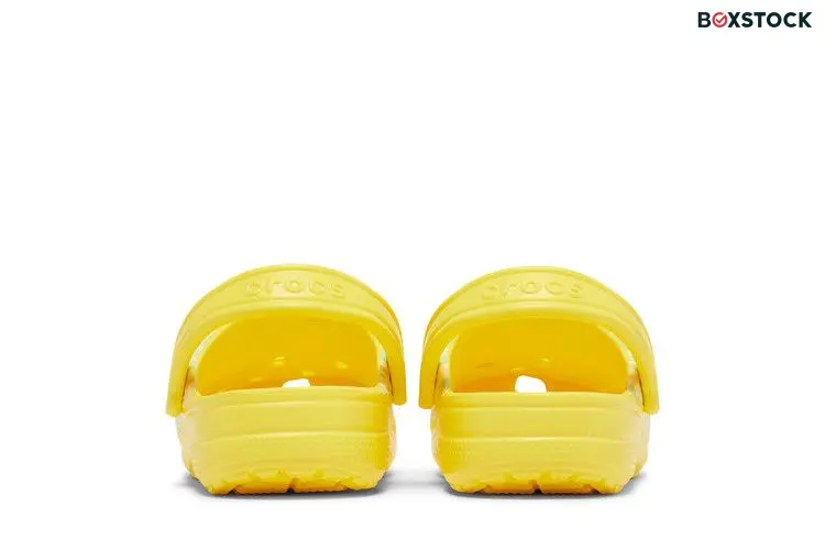 Crocs Ron English x Classic Clog Kids 'Party Animals - Zebra Lemon' Yellow