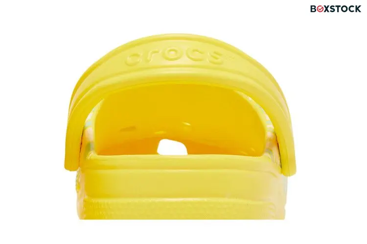 Crocs Ron English x Classic Clog Kids 'Party Animals - Zebra Lemon' Yellow