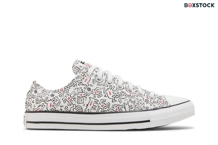 Converse Keith Haring x Chuck Taylor All Star Low 'Dancing Figures Allover Print' White