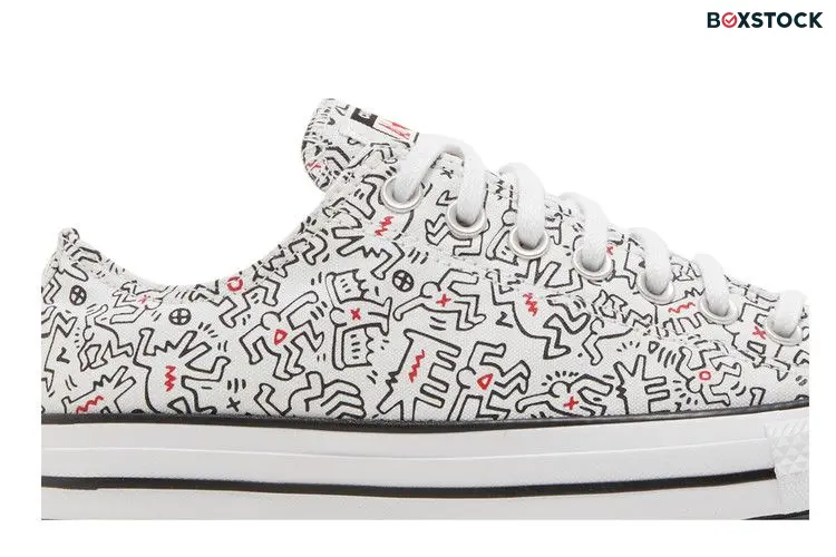 Converse Keith Haring x Chuck Taylor All Star Low 'Dancing Figures Allover Print' White