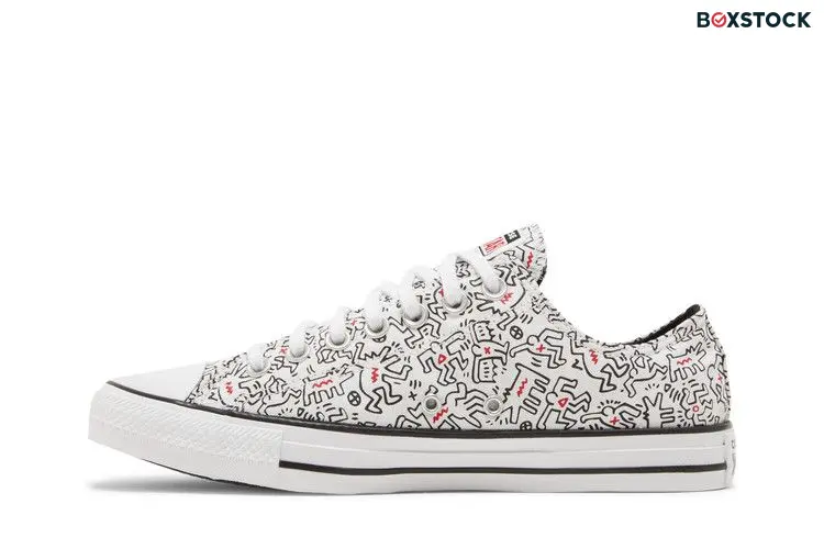 Converse Keith Haring x Chuck Taylor All Star Low 'Dancing Figures Allover Print' White