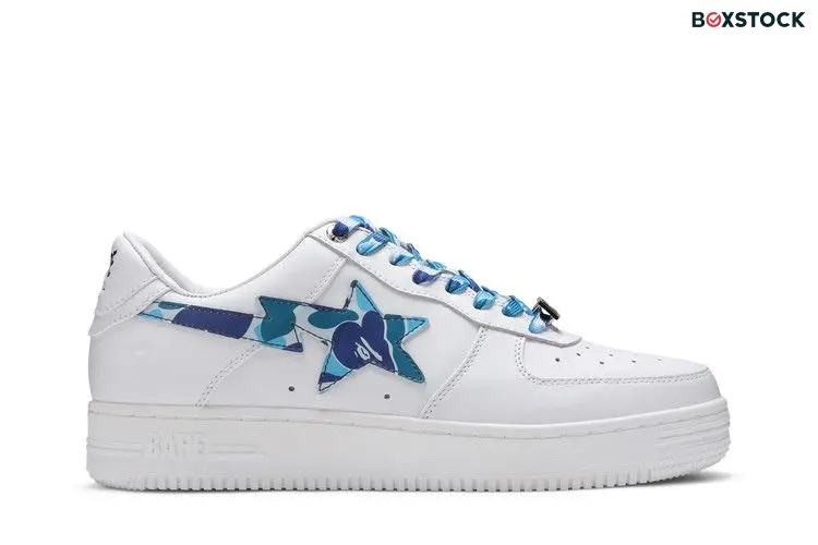 A Bathing Ape Bape Sta Low White ABC Camo Blue (2021)