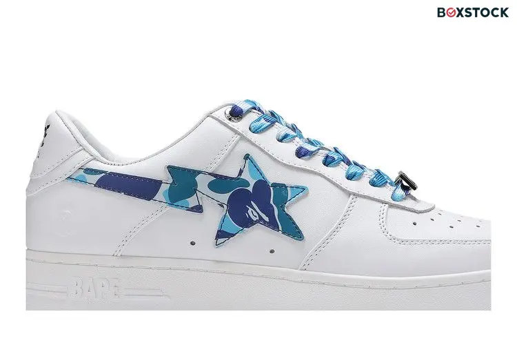 A Bathing Ape Bape Sta Low White ABC Camo Blue (2021)