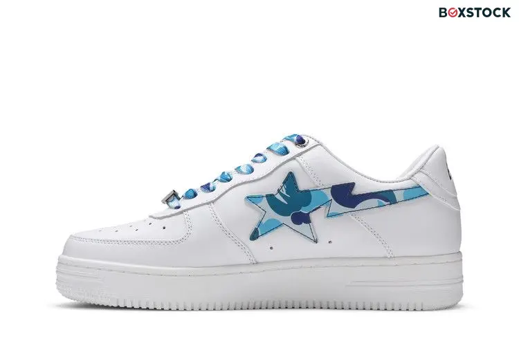 A Bathing Ape Bape Sta Low White ABC Camo Blue (2021)