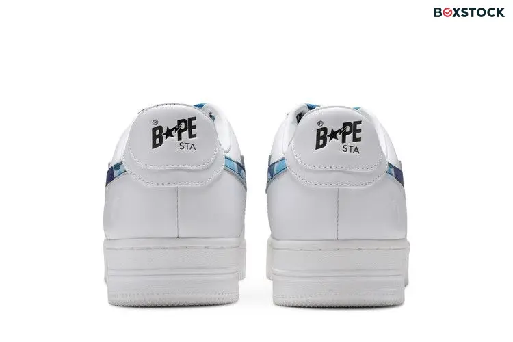 A Bathing Ape Bape Sta Low White ABC Camo Blue (2021)