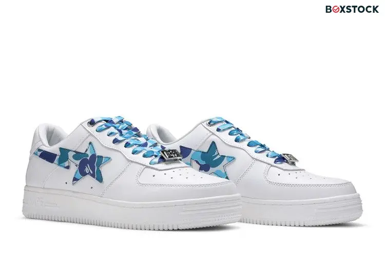 A Bathing Ape Bape Sta Low White ABC Camo Blue (2021)
