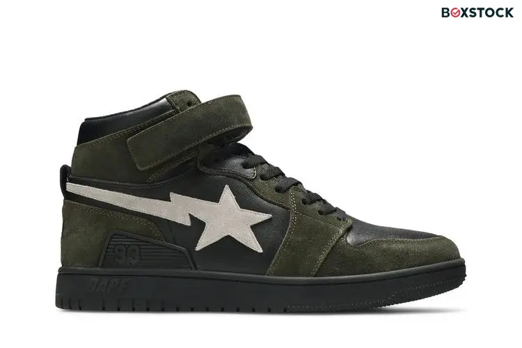A Bathing Ape Block Sta Hi Dark Grey Light Grey
