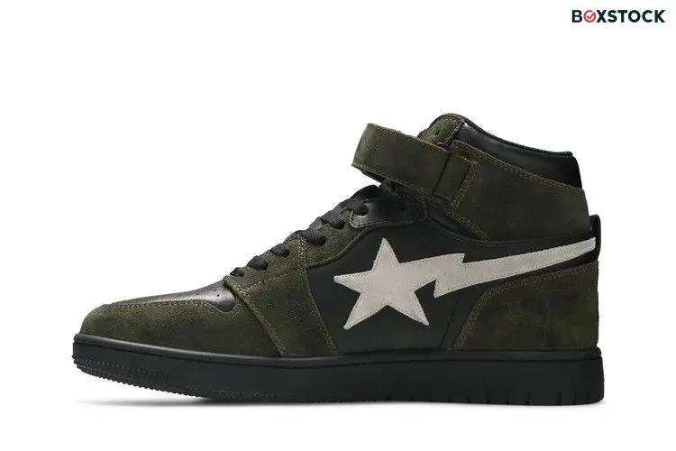 A Bathing Ape Block Sta Hi Dark Grey Light Grey