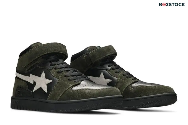 A Bathing Ape Block Sta Hi Dark Grey Light Grey