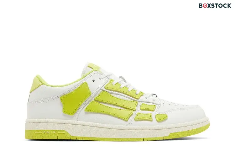 AMIRI Skel Top Low White Fluorescent Yellow