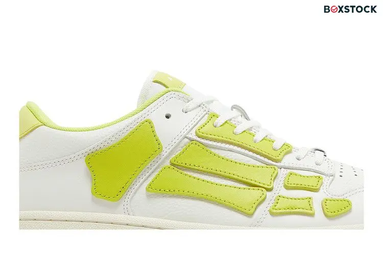 AMIRI Skel Top Low White Fluorescent Yellow