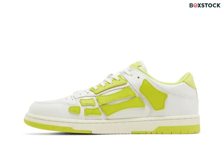 AMIRI Skel Top Low White Fluorescent Yellow