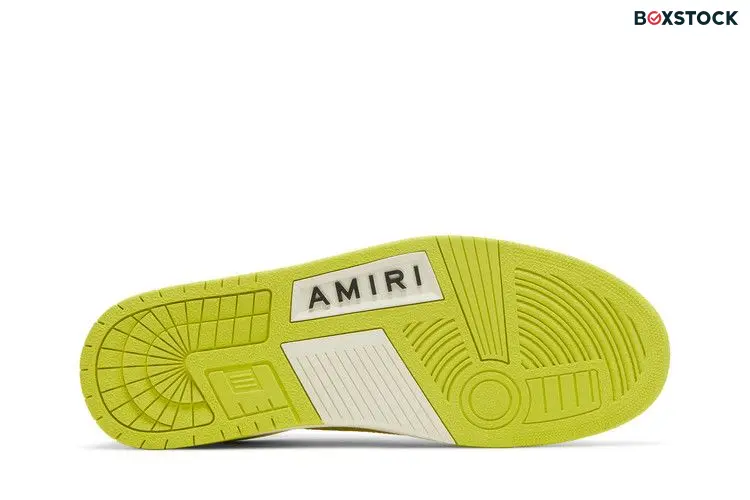 AMIRI Skel Top Low White Fluorescent Yellow