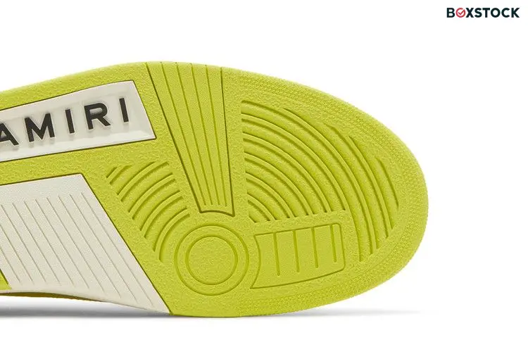 AMIRI Skel Top Low White Fluorescent Yellow