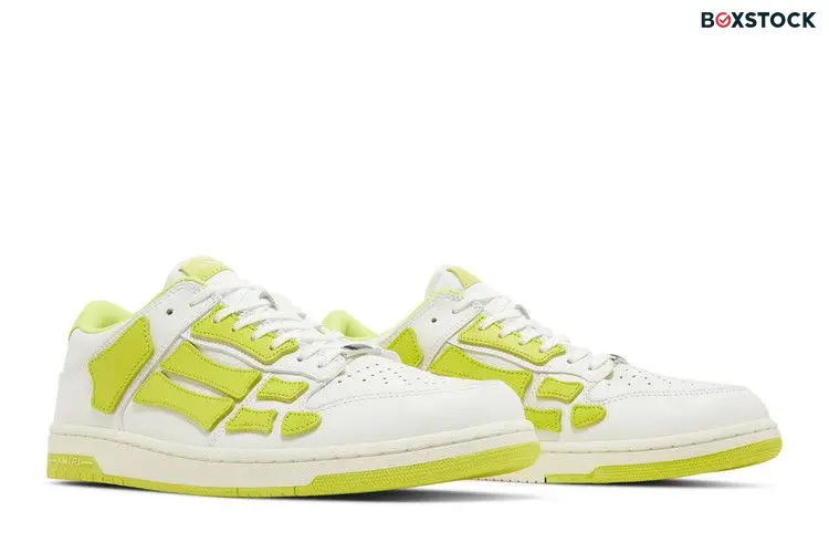 AMIRI Skel Top Low White Fluorescent Yellow