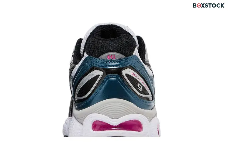 ASICS Gel-Nimbus 9 White Pink Glo Teal (Women's)