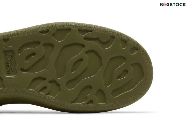 Alexander McQueen Oversized Military Green Suede