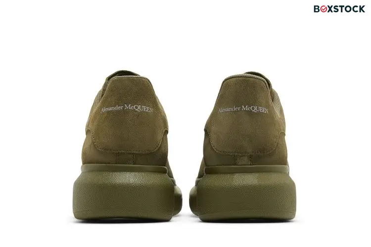 Alexander McQueen Oversized Military Green Suede
