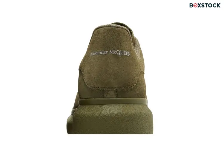 Alexander McQueen Oversized Military Green Suede