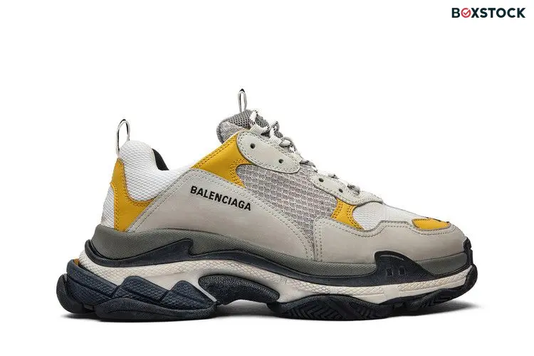 Balenciaga Triple S Split White Light Grey Yellow