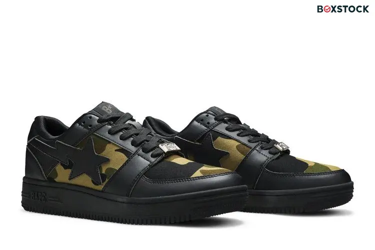 Bape 1st Camo Bape Sta Low Black