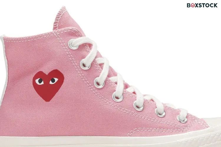 Converse Chuck Taylor All Star 70 Hi Comme des Garcons PLAY Bright Pink