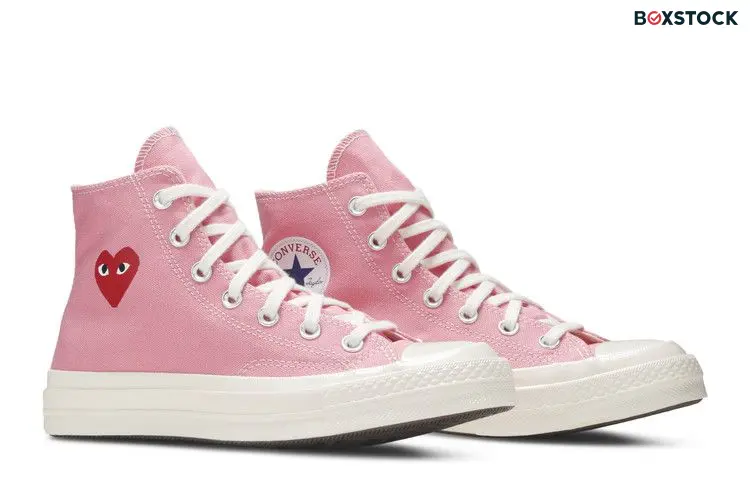 Converse Chuck Taylor All Star 70 Hi Comme des Garcons PLAY Bright Pink