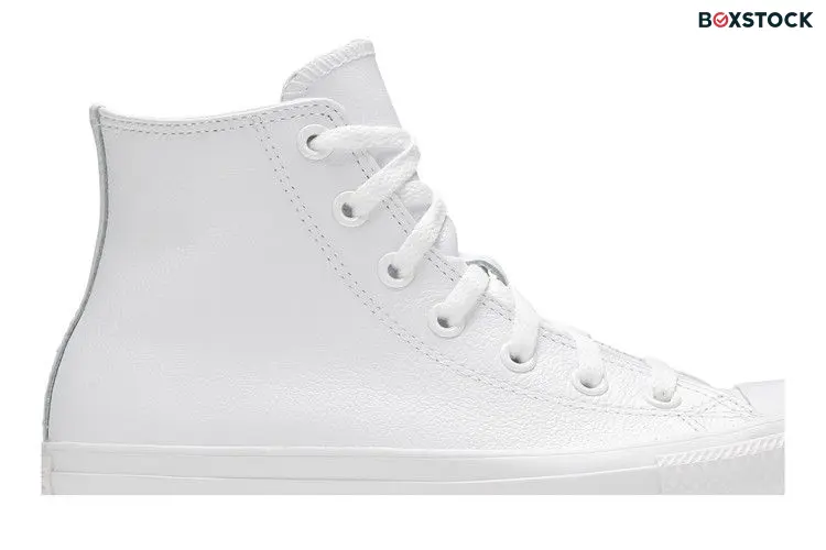 Converse Chuck Taylor All Star Leather Hi White Monochrome