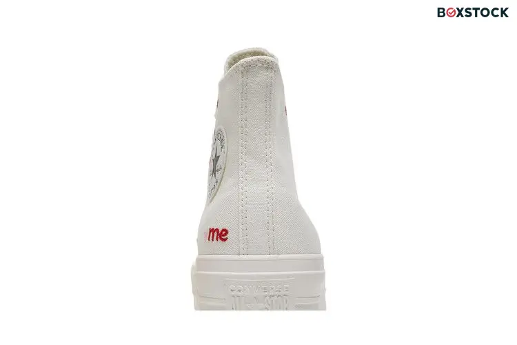 Converse Chuck Taylor All Star Lift Hi White Red (Women's)