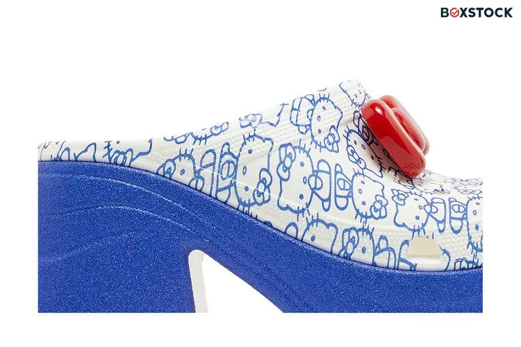 Crocs Siren Clog Hello Kitty 50th Anniversary Blue Glitter