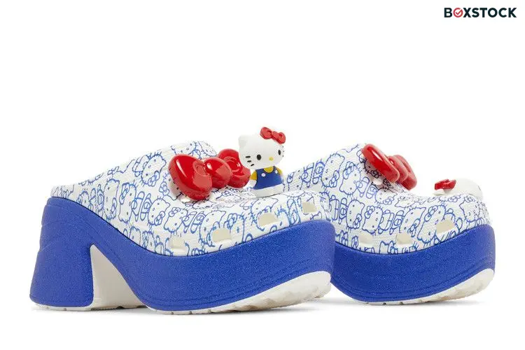 Crocs Siren Clog Hello Kitty 50th Anniversary Blue Glitter