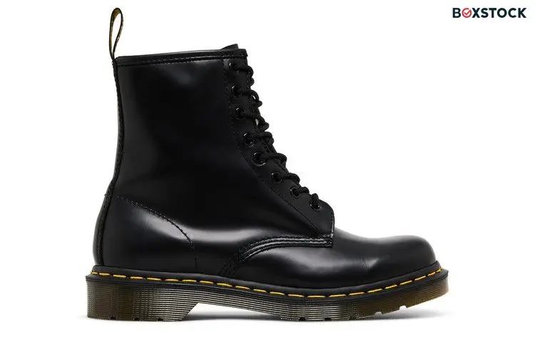 Dr. Martens 1460 Smooth Leather Lace Up Boot Black (Women's)
