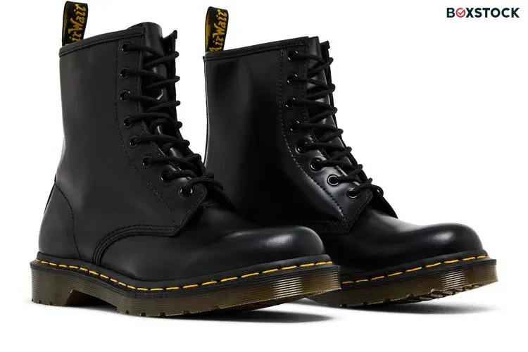Dr. Martens 1460 Smooth Leather Lace Up Boot Black (Women's)
