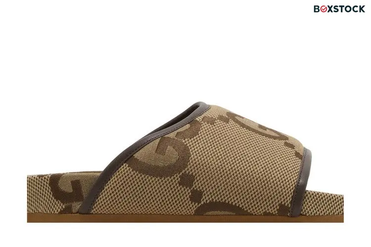 Gucci Jumbo GG Platform Slide Camel Ebony Monogram (Women's)