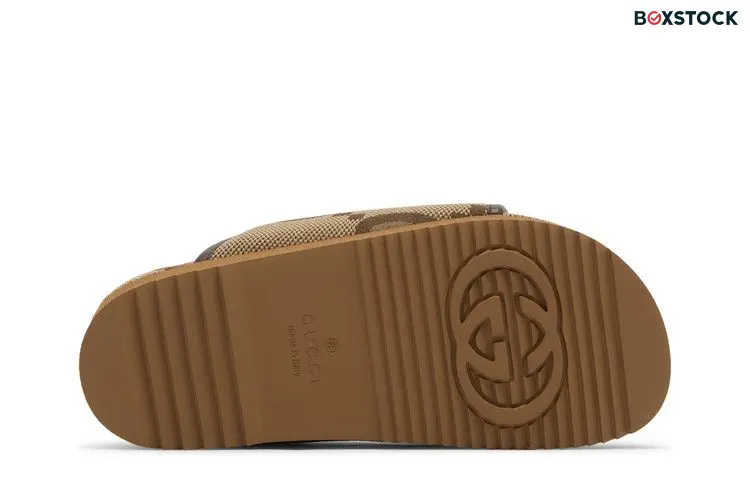 Gucci Jumbo GG Platform Slide Camel Ebony Monogram (Women's)
