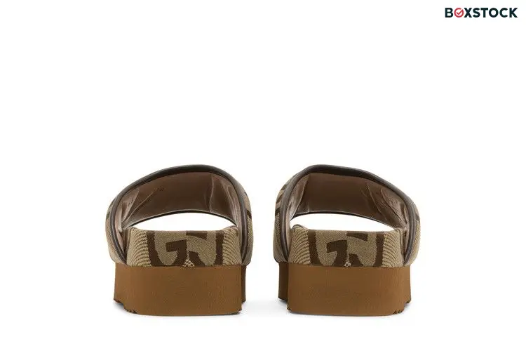 Gucci Jumbo GG Platform Slide Camel Ebony Monogram (Women's)