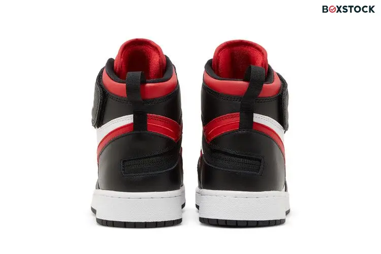 Jordan 1 High FlyEase Black White Fire Red (GS)
