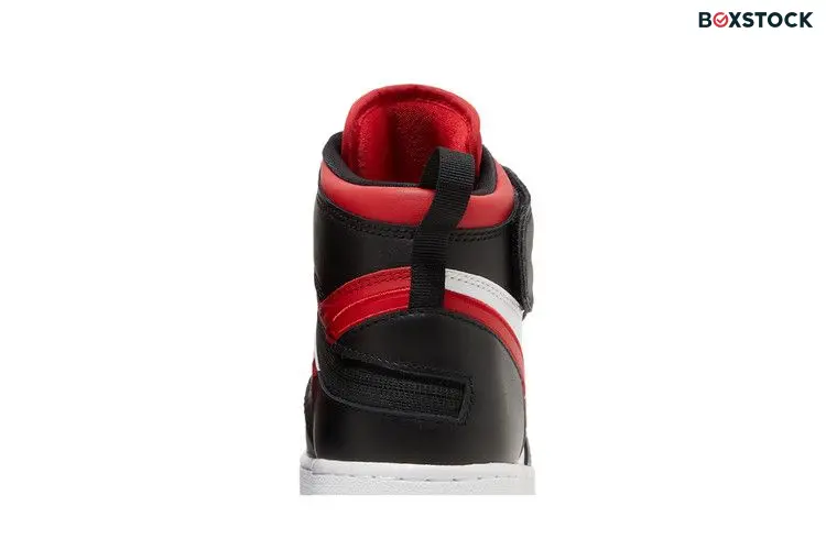 Jordan 1 High FlyEase Black White Fire Red (GS)