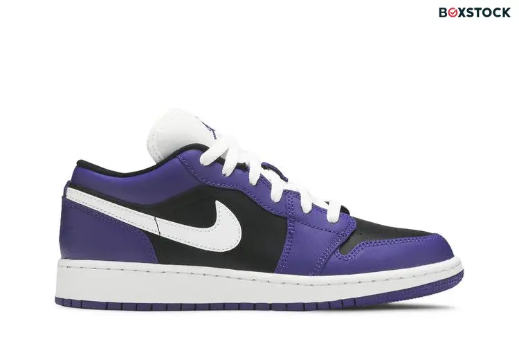 Jordan 1 Low Court Purple Black (GS)