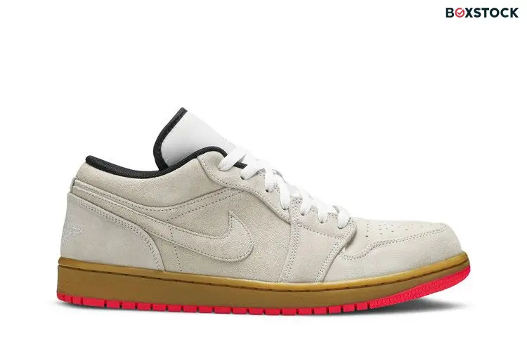 Jordan 1 Low White Gum Hyper Pink