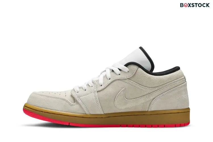 Jordan 1 Low White Gum Hyper Pink