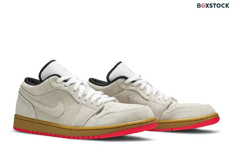 Jordan 1 Low White Gum Hyper Pink
