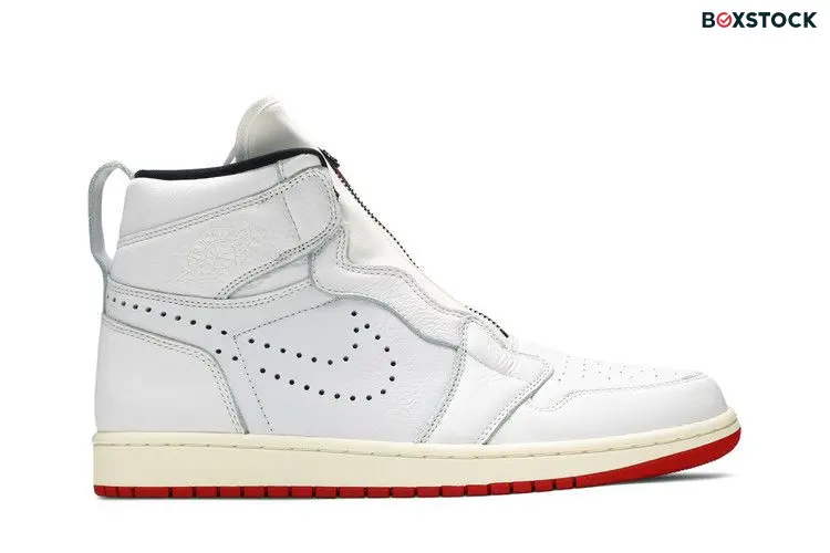Jordan 1 Retro High Zip White University Red
