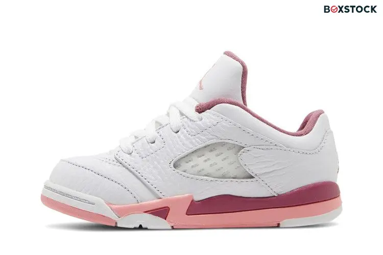 Jordan 5 Retro Low White Desert Berry Black Coral Chalk (TD)