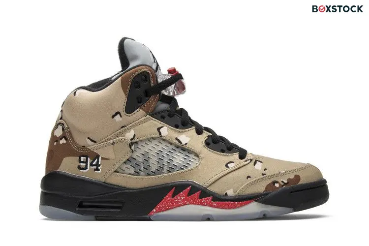 Jordan 5 Retro Supreme Desert Camo