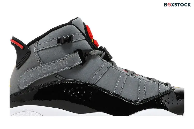 Jordan 6 Rings Smoke Grey Black Red Gold