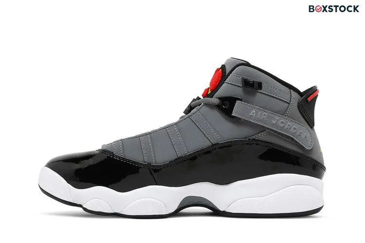 Jordan 6 Rings Smoke Grey Black Red Gold