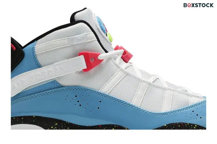 Jordan 6 Rings White Light Blue Fury Cyber