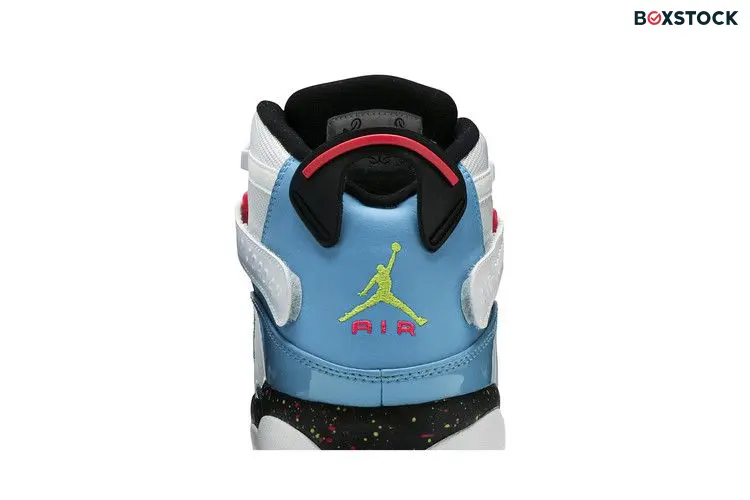 Jordan 6 Rings White Light Blue Fury Cyber